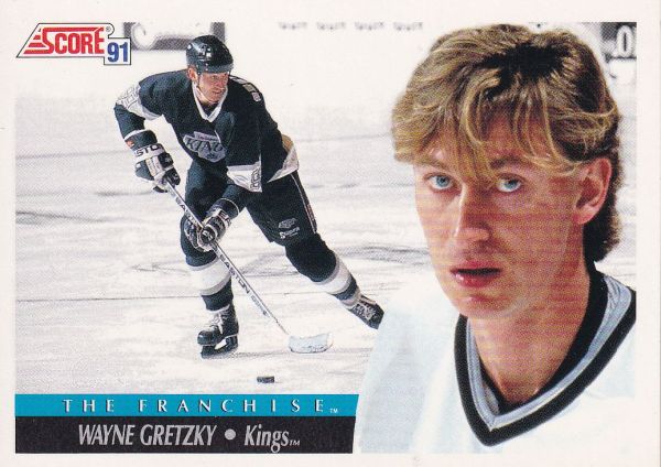 insert karta WAYNE GRETZKY 91-92 Score The Franchise Canadian číslo 312